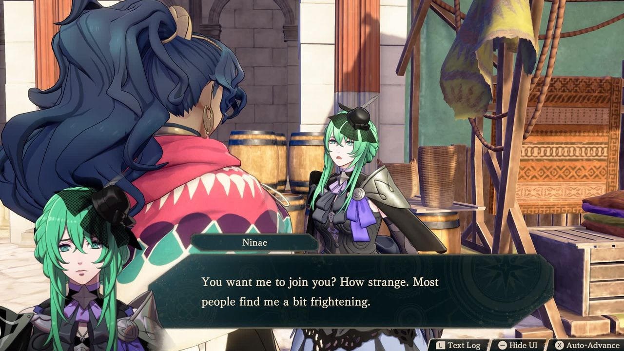 Official screenshot from Fire Emblem: Fortune's Weave
